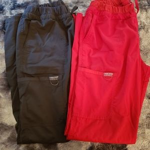 2 pair Cherokee womens Tall scrub pants sz medium